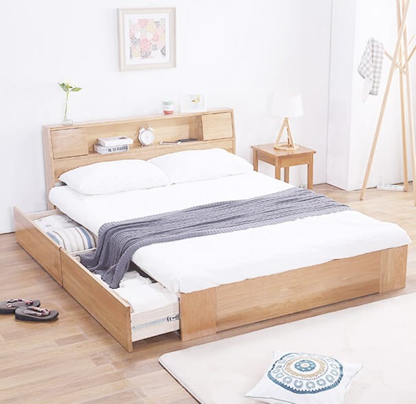 Giường ngủ hộc kéo thông minh tiện dụng cho phòng ngủ master