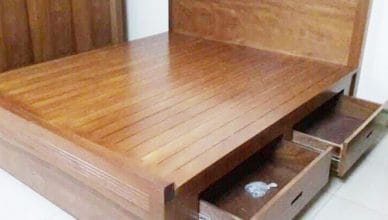 Giường ngủ hộc kéo thông minh bằng gỗ MDF chống ẩm