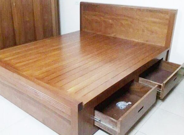 Giường ngủ hộc kéo thông minh bằng gỗ MDF chống ẩm