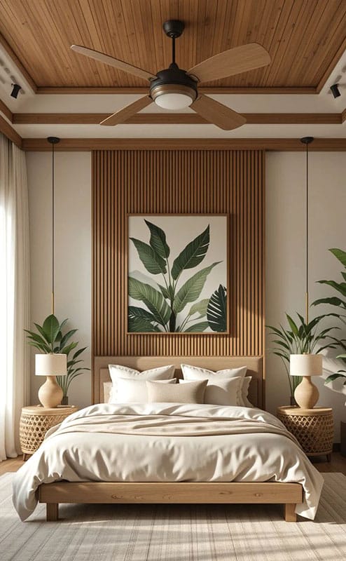 Giường ngủ kiểu Nhật thấp hiện đại bằng gỗ tự nhiên, thiết kế tối giản phù hợp không gian sống tinh tế