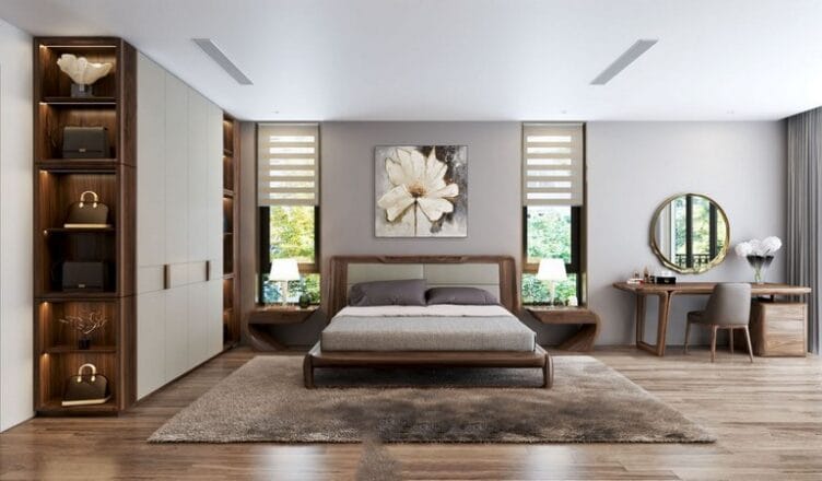 giường ngủ gỗ óc chó