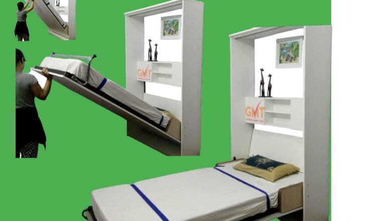 Giường gấp thông minh Mạnh Tùng, giường ẩn tủ