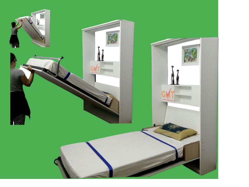 Giường gấp thông minh Mạnh Tùng, giường ẩn tủ