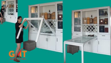 Bàn ăn thông minh xếp gọn đa năng dùng cho gia đình