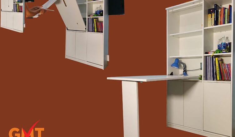 Bàn gấp gọn thông minh sử dụng làm bàn học và bàn làm việc