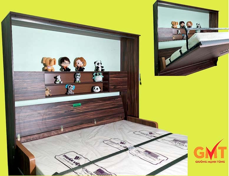 Giường gấp đa năng tiết kiệm không gian cho căn hộ nhỏ