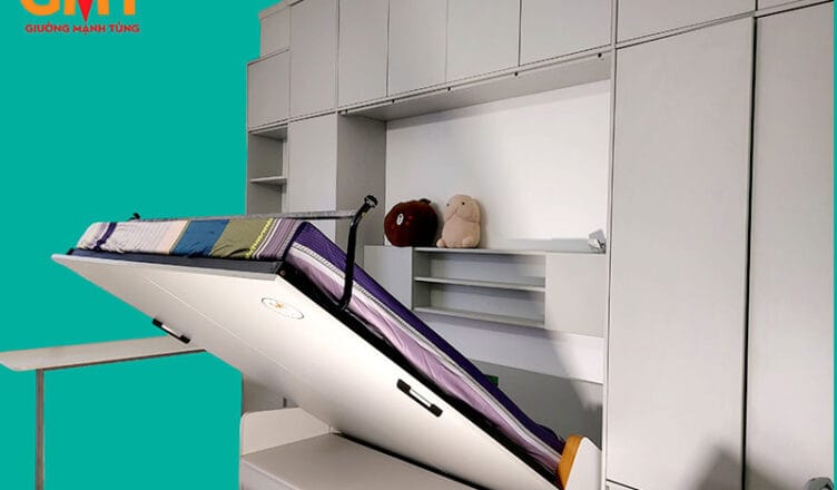 Giường ẩn tủ thông minh phù hợp phòng ngủ diện tích hạn chế