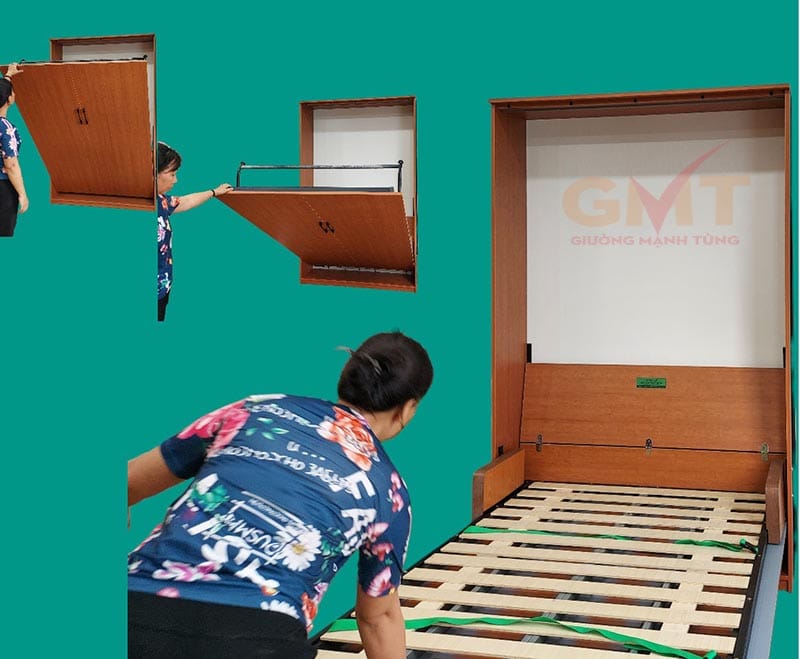 Giường gấp thông minh tối ưu diện tích cho phòng ngủ nhỏ