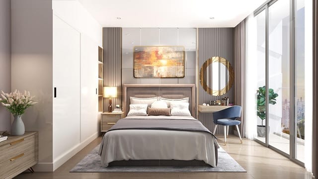 bàn trang điểm kết hợp tủ đầu giường