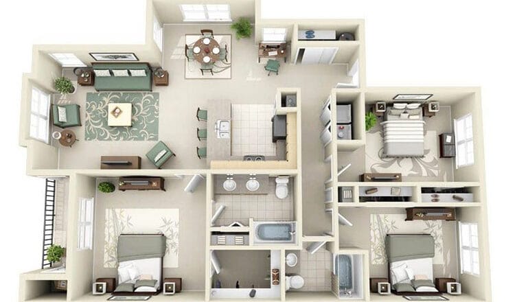 cách bố trí phòng ngủ