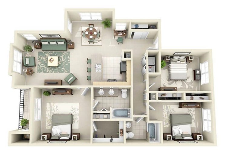 cách bố trí phòng ngủ