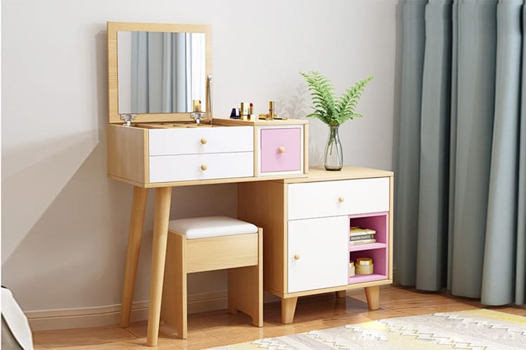 mẫu bàn trang điểm gương lật