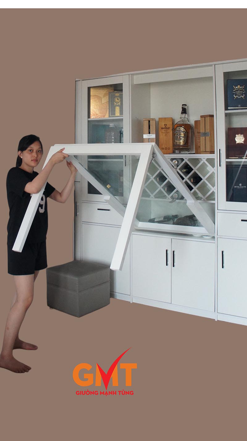 bàn ăn gấp gọn thông minh tiết kiệm diện tích cho nhà nhỏ