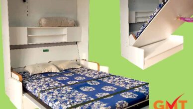 Giường ngủ thông minh hiện đại kết hợp ghế sofa đa năng cho phòng khách